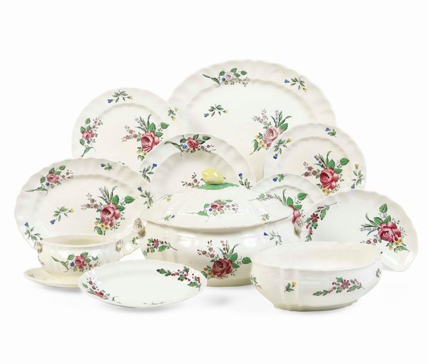 Servizio da tavola.<BR>Milano, Manifattura Richard Ginori, prima met del XX secolo.  - Asta  Arredi per la tavola - Associazione Nazionale - Case d'Asta italiane