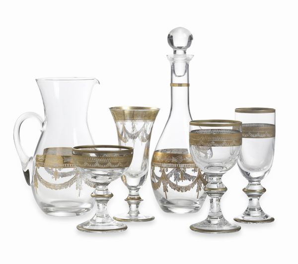 Servizio di calici, XX secolo.  - Asta  Arredi per la tavola - Associazione Nazionale - Case d'Asta italiane