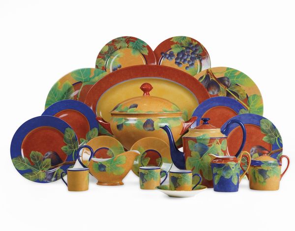 Servizio da tavola Figari di Laure Japy Paris.<BR>Francia, Limoges, Manifattura Laure Japy, fine del XX secolo.<BR>  - Asta  Arredi per la tavola - Associazione Nazionale - Case d'Asta italiane