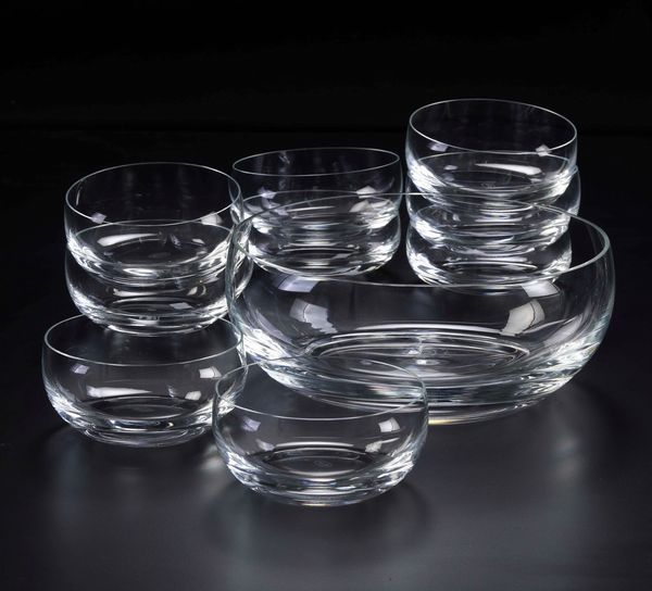 Servizio da macedonia.<BR>Cecoslovacchia, Manifattura Moser, seconda met del XX secolo.  - Asta  Arredi per la tavola - Associazione Nazionale - Case d'Asta italiane