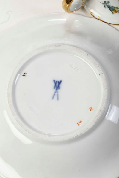 Servizio da caff.<BR>Germania, Meissen, prima met del XX secolo.  - Asta  Arredi per la tavola - Associazione Nazionale - Case d'Asta italiane