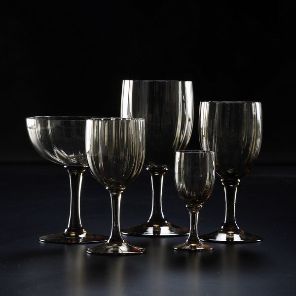 Servizio di calici.<BR>Francia, Manifattura Daum, prima met del XX secolo.  - Asta  Arredi per la tavola - Associazione Nazionale - Case d'Asta italiane