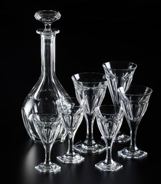 Servizio di calici Adele.<BR>Repubblica Ceca, Manifattura Moser, seconda met del XX secolo.  - Asta  Arredi per la tavola - Associazione Nazionale - Case d'Asta italiane