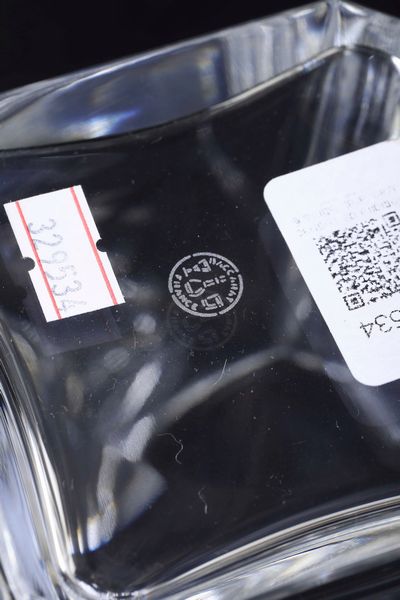 Bottiglia da liquore.<BR>Francia, Manifattura Baccarat, seconda met del XX secolo.  - Asta  Arredi per la tavola - Associazione Nazionale - Case d'Asta italiane