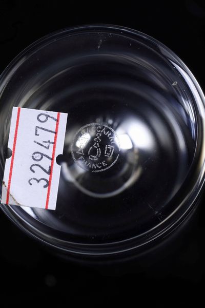 Nove Tumbler da bar.<BR>Francia, Manifattura Baccarat, seconda met del XX secolo.  - Asta  Arredi per la tavola - Associazione Nazionale - Case d'Asta italiane