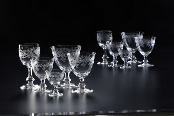 Servizio di calici, XX secolo.  - Asta  Arredi per la tavola - Associazione Nazionale - Case d'Asta italiane