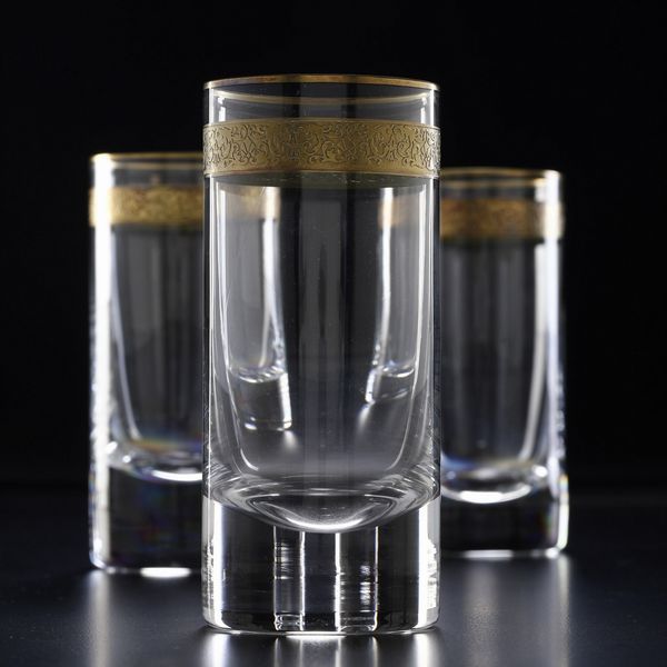 Nove bicchieri.<BR>Repubblica Ceca, Manifattura di Moser, XX secolo.  - Asta  Arredi per la tavola - Associazione Nazionale - Case d'Asta italiane