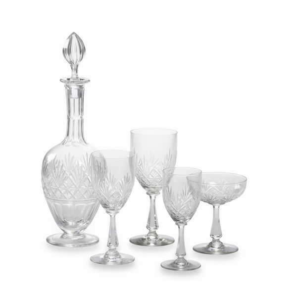 Servizio di calici, XX secolo.  - Asta  Arredi per la tavola - Associazione Nazionale - Case d'Asta italiane