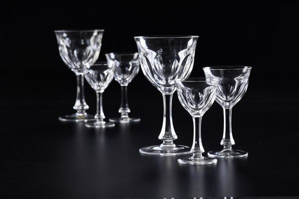 Servizio di calici Lady Hamilton.<BR>Repubblica Ceca, Manifattura Moser, seconda met del XX secolo.<BR>  - Asta  Arredi per la tavola - Associazione Nazionale - Case d'Asta italiane