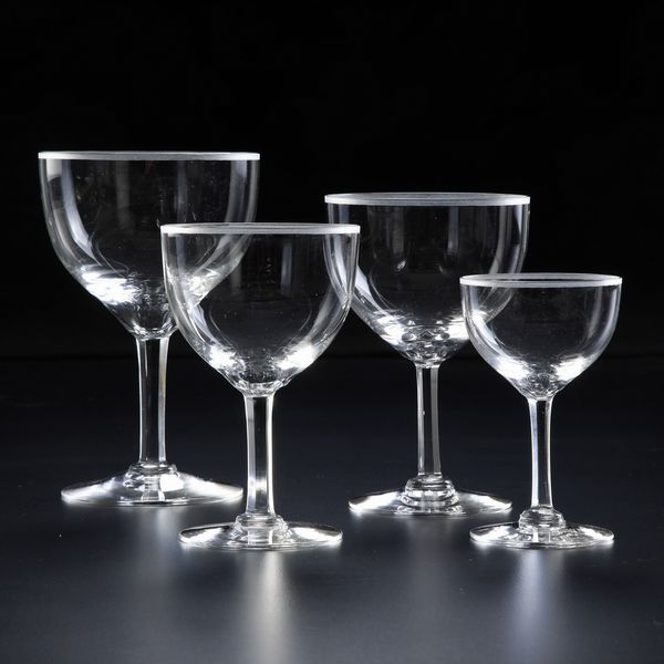 Servizio di calici, XX secolo.  - Asta  Arredi per la tavola - Associazione Nazionale - Case d'Asta italiane