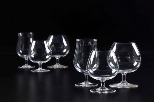 Lotto misto di calici da liquore, XX secolo. <BR>  - Asta  Arredi per la tavola - Associazione Nazionale - Case d'Asta italiane