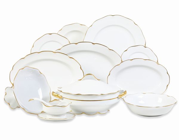 Servizio da tavola.<BR>Germania, Waldenburg (Sassonia), Manifattura Krister, XX secolo.  - Asta  Arredi per la tavola - Associazione Nazionale - Case d'Asta italiane