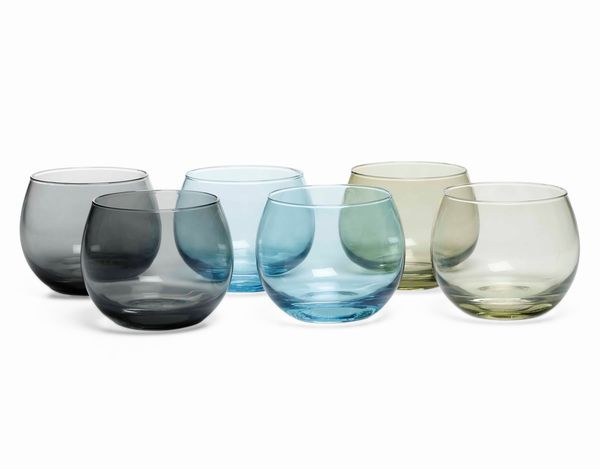 Cinque bicchieri da acqua.<BR>Germania, Manifattura Rosenthal, XX secolo.  - Asta  Arredi per la tavola - Associazione Nazionale - Case d'Asta italiane