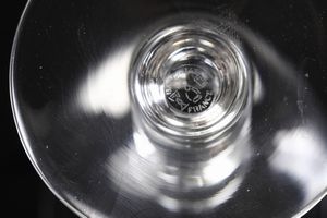 Servizio di calici Vence.<BR>Francia, Manifattura Baccarat, XX secolo.<BR>  - Asta  Arredi per la tavola - Associazione Nazionale - Case d'Asta italiane