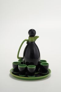 Set da liquore Amaro Cora, XX secolo.  - Asta  Arredi per la tavola - Associazione Nazionale - Case d'Asta italiane