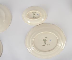 MICHELE CASCELLA : Parte di servizio da tavola.<BR>Laveno, Societ� Ceramica Italiana, 1950 circa.<BR>Design di Michele Cascella (Ortona (CH) 1892-Milano 1989).  - Asta  Arredi per la tavola - Associazione Nazionale - Case d'Asta italiane