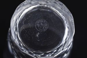 Sette bicchieri.<BR>Francia, Manifattura Baccarat, XX secolo.  - Asta  Arredi per la tavola - Associazione Nazionale - Case d'Asta italiane