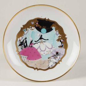 Alzatina.<BR>Germania, Manifattura Rosenthal, XX secolo.  - Asta  Arredi per la tavola - Associazione Nazionale - Case d'Asta italiane