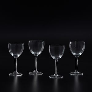 Servizio di calici.<BR>Italia, Manifattura Molar, seconda met� del XX secolo.  - Asta  Arredi per la tavola - Associazione Nazionale - Case d'Asta italiane