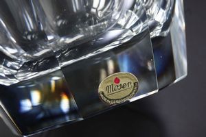 Vaso.<BR>Cecoslovacchia, Manifattura Moser, XX secolo.  - Asta  Arredi per la tavola - Associazione Nazionale - Case d'Asta italiane