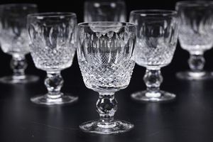 Dodici calici da Sherry.<BR>Irlanda, Manifattura Waterford, XX secolo.  - Asta  Arredi per la tavola - Associazione Nazionale - Case d'Asta italiane