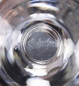 Dodici calici da Sherry.<BR>Irlanda, Manifattura Waterford, XX secolo.  - Asta  Arredi per la tavola - Associazione Nazionale - Case d'Asta italiane