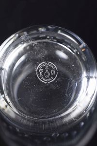 Dieci bicchieri Italia.<BR>Francia, Manifattura Baccarat, XX secolo.  - Asta  Arredi per la tavola - Associazione Nazionale - Case d'Asta italiane