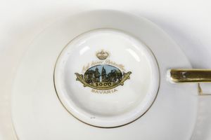 Servizio da tavola.<BR>Germania, Manifattura bavarese, XX secolo.  - Asta  Arredi per la tavola - Associazione Nazionale - Case d'Asta italiane