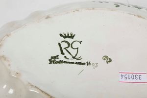 Servizio da tavola.<BR>Milano, Manifattura Richard Ginori, prima met del XX secolo.  - Asta  Arredi per la tavola - Associazione Nazionale - Case d'Asta italiane