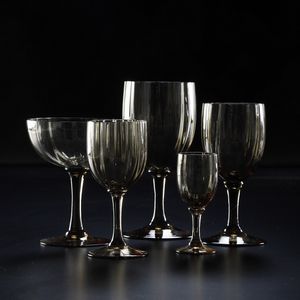 Servizio di calici.<BR>Francia, Manifattura Daum, prima met del XX secolo.  - Asta  Arredi per la tavola - Associazione Nazionale - Case d'Asta italiane