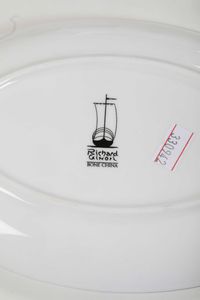 Servizio da tavola Andloviz.<BR>Doccia, Manifattura Richard Ginori, XX-XXI secolo.  - Asta  Arredi per la tavola - Associazione Nazionale - Case d'Asta italiane