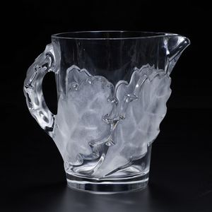 Brocca.<BR>Francia, Manifattura Lalique, XX secolo.  - Asta  Arredi per la tavola - Associazione Nazionale - Case d'Asta italiane