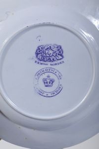 Servizio da tavola Ermine Border.<BR>Inghilterra, Staffordshire, per Primavesi & Sons, 1860-1870 circa.  - Asta  Arredi per la tavola - Associazione Nazionale - Case d'Asta italiane