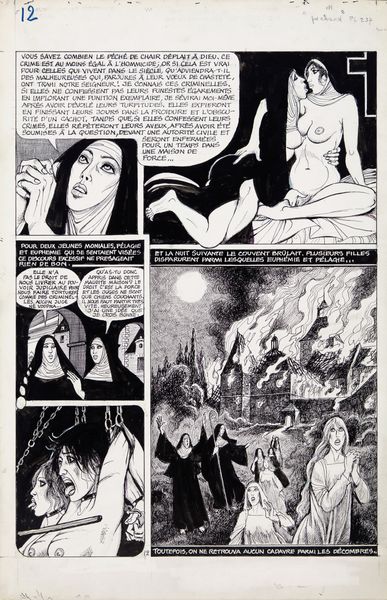 Georges Pichard : La religieuse  - Asta Georges Pichard: Maestro Francese del Fumetto Erotico - Associazione Nazionale - Case d'Asta italiane
