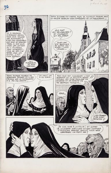 Georges Pichard : La religieuse  - Asta Georges Pichard: Maestro Francese del Fumetto Erotico - Associazione Nazionale - Case d'Asta italiane