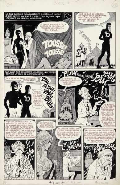 Georges Pichard : Blanche piphanie  - Asta Georges Pichard: Maestro Francese del Fumetto Erotico - Associazione Nazionale - Case d'Asta italiane