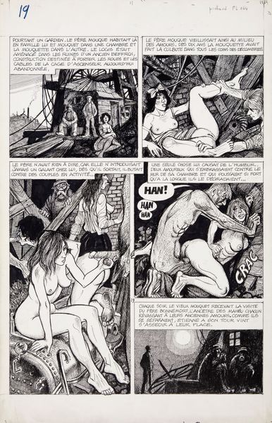 Georges Pichard : Germinal  - Asta Georges Pichard: Maestro Francese del Fumetto Erotico - Associazione Nazionale - Case d'Asta italiane