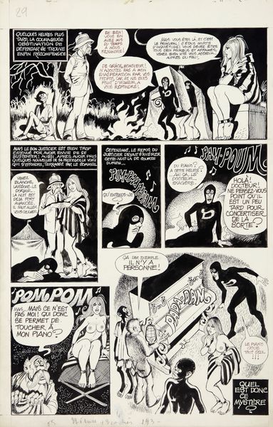 Georges Pichard : Blanche piphanie  - Asta Georges Pichard: Maestro Francese del Fumetto Erotico - Associazione Nazionale - Case d'Asta italiane