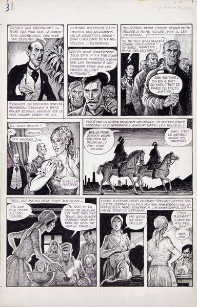 Georges Pichard : Germinal  - Asta Georges Pichard: Maestro Francese del Fumetto Erotico - Associazione Nazionale - Case d'Asta italiane