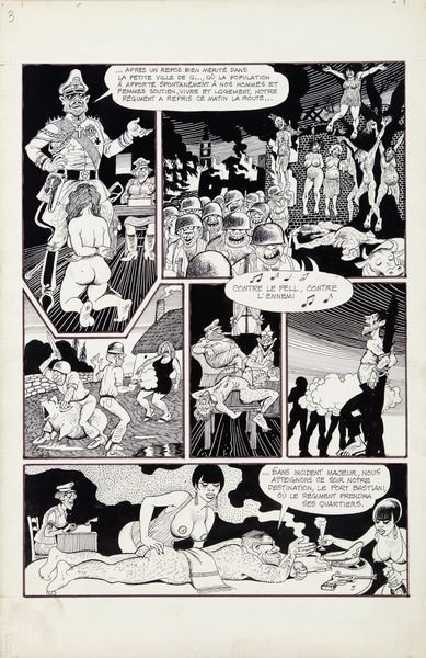 Georges Pichard : Ceuxl  - Asta Georges Pichard: Maestro Francese del Fumetto Erotico - Associazione Nazionale - Case d'Asta italiane