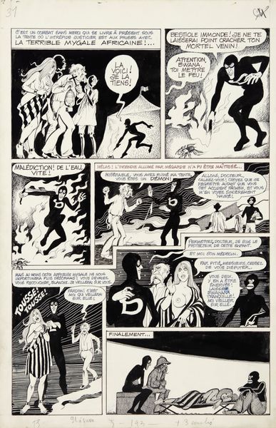 Georges Pichard : Blanche piphanie  - Asta Georges Pichard: Maestro Francese del Fumetto Erotico - Associazione Nazionale - Case d'Asta italiane