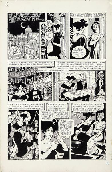 Georges Pichard : Blanche piphanie - Blanche  New York  - Asta Georges Pichard: Maestro Francese del Fumetto Erotico - Associazione Nazionale - Case d'Asta italiane