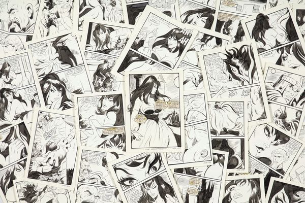 Adriana Lobello : Lucifera - Anche gli angeli uccidono  - Asta Fumetti: I Maestri dell'Erotismo - Associazione Nazionale - Case d'Asta italiane
