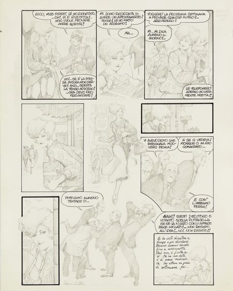 Leone Frollo : Mona Street - La boutique de Monique  - Asta Fumetti: I Maestri dell'Erotismo - Associazione Nazionale - Case d'Asta italiane