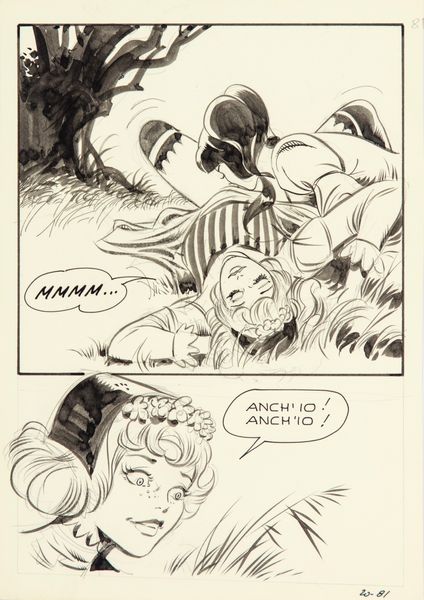 Leone Frollo : Biancaneve - Via della Pigna  - Asta Fumetti: I Maestri dell'Erotismo - Associazione Nazionale - Case d'Asta italiane