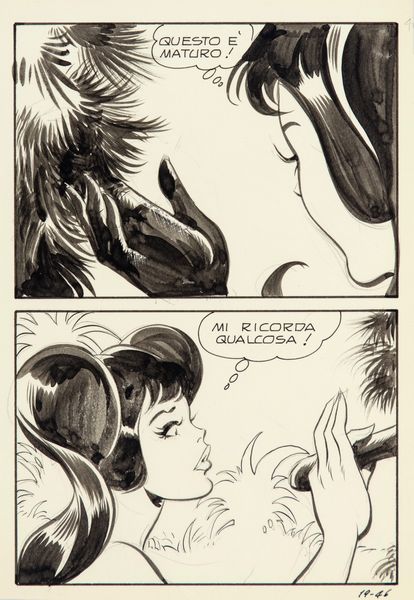 Leone Frollo : Biancaneve - Robinson Culo  - Asta Fumetti: I Maestri dell'Erotismo - Associazione Nazionale - Case d'Asta italiane