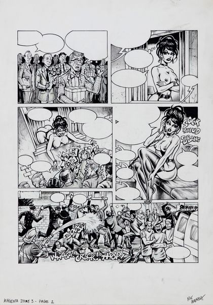 Nik Guerra : Magenta - Il Magenta Day  - Asta Fumetti: I Maestri dell'Erotismo - Associazione Nazionale - Case d'Asta italiane