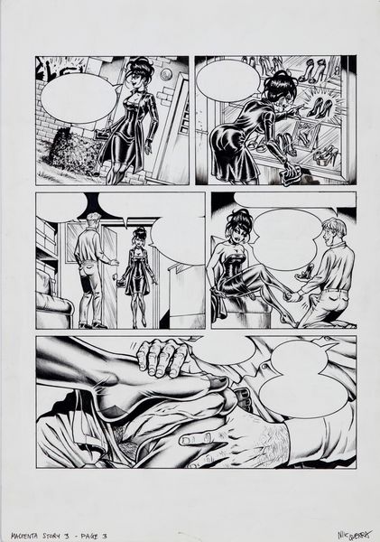 Nik Guerra : Magenta - Il Magenta Day  - Asta Fumetti: I Maestri dell'Erotismo - Associazione Nazionale - Case d'Asta italiane