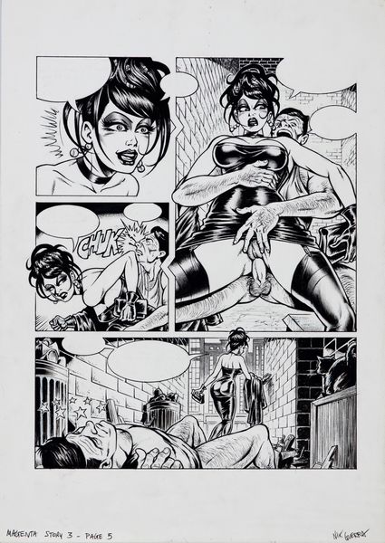 Nik Guerra : Magenta - Il Magenta Day  - Asta Fumetti: I Maestri dell'Erotismo - Associazione Nazionale - Case d'Asta italiane