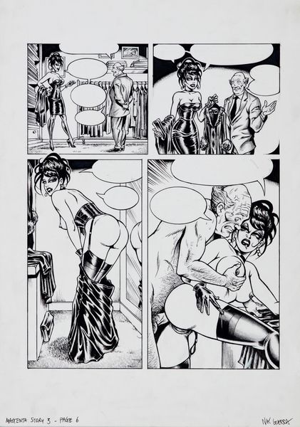 Nik Guerra : Magenta - Il Magenta Day  - Asta Fumetti: I Maestri dell'Erotismo - Associazione Nazionale - Case d'Asta italiane